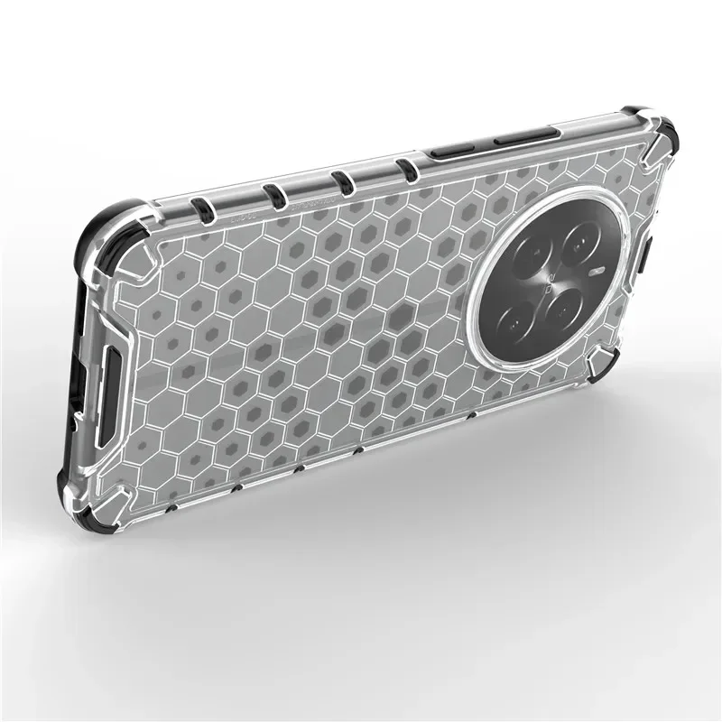 Luxury Anti-Slip Shockproof Armor PC Case, Clear Silicone Phone Cover, Realme 12 Pro Plus 10, C63, C61, NarzoN63, 4G, 5G image 4