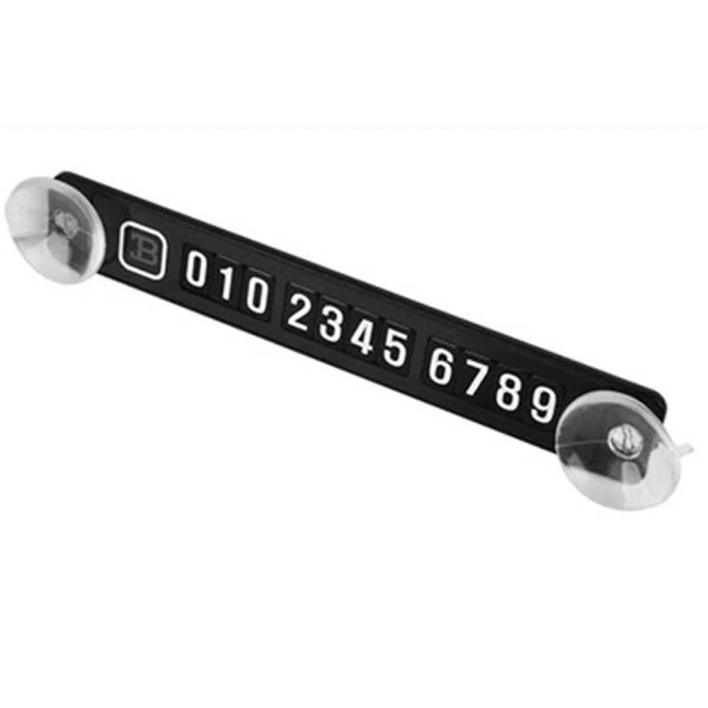 Car Styling Temporary Parking Card Plate Magnetic Phone Number Card Plate Sucker Telephone Number Card Car Sticker Accessories