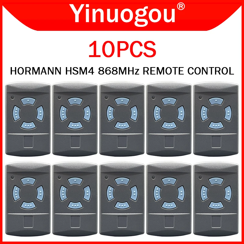 10PCS HORMANN HSM4 868 Garage Door Remote Control 868MHz Compatible With HORMANN HSM2 HSE4 HSE2 HS4 HS2 HS1 HSZ2 HSZ1 HSD2 HSP4