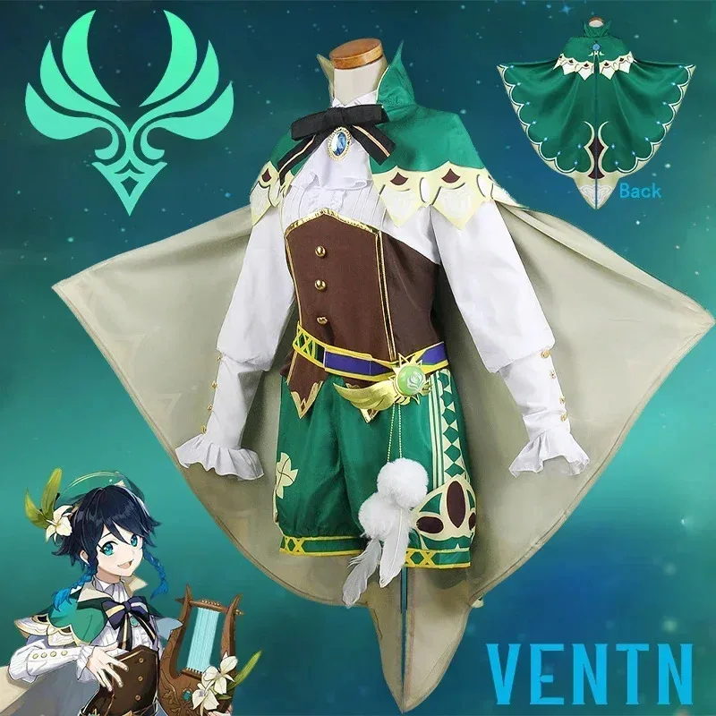 

Venti Barbatos Cosplay Costume Uniform Anime Chinese Style Halloween Costumes For Women Game Wendi Windy Genshin Impact