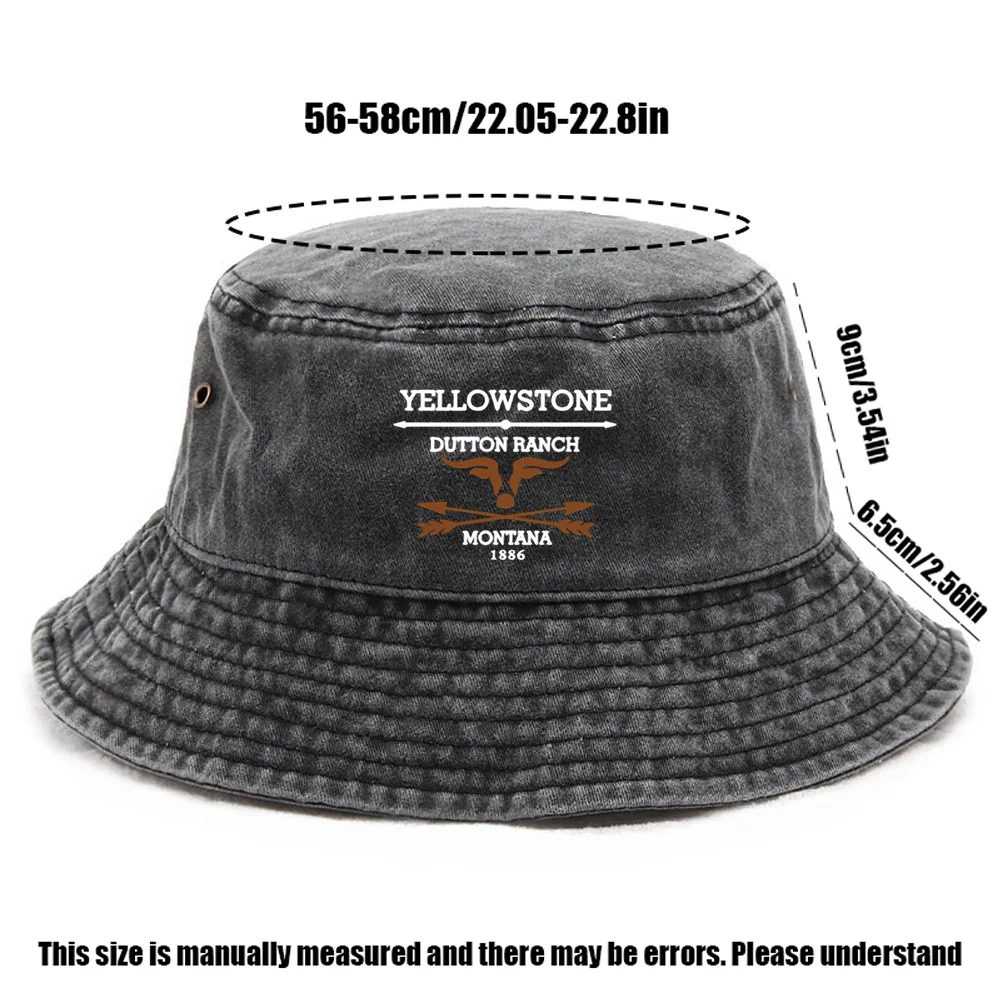 Classic Yellowstone Style Hat, Men'S Fisherman Cap, Women'S Beach Hat. These Outdoor Bucket Hats Are Foldable, Perfect for Sport