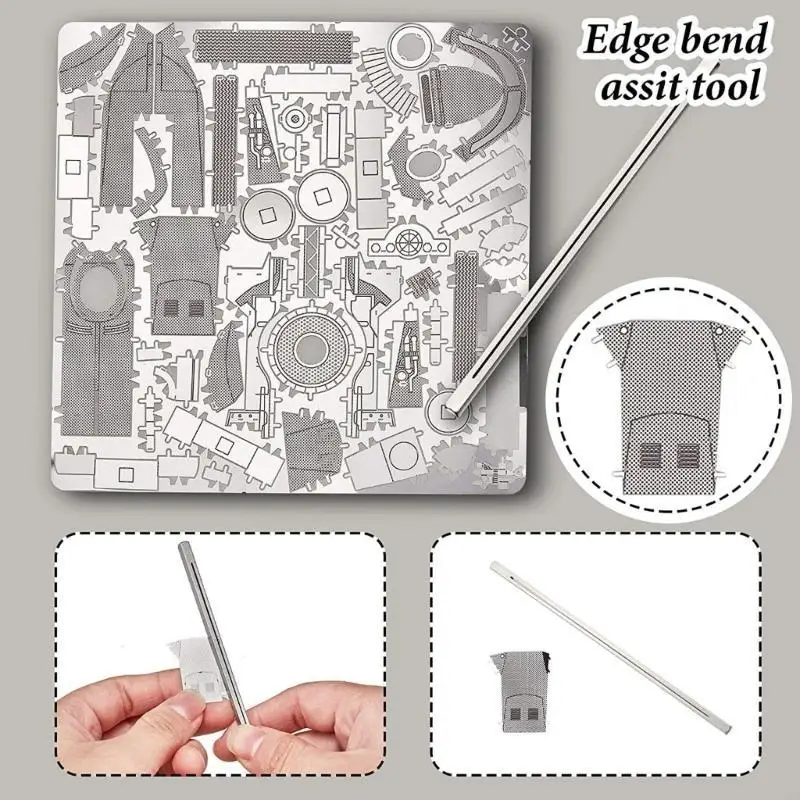 DIY Metal Model Clippers Label Bending Tool Cylinder Bend Assist Tool