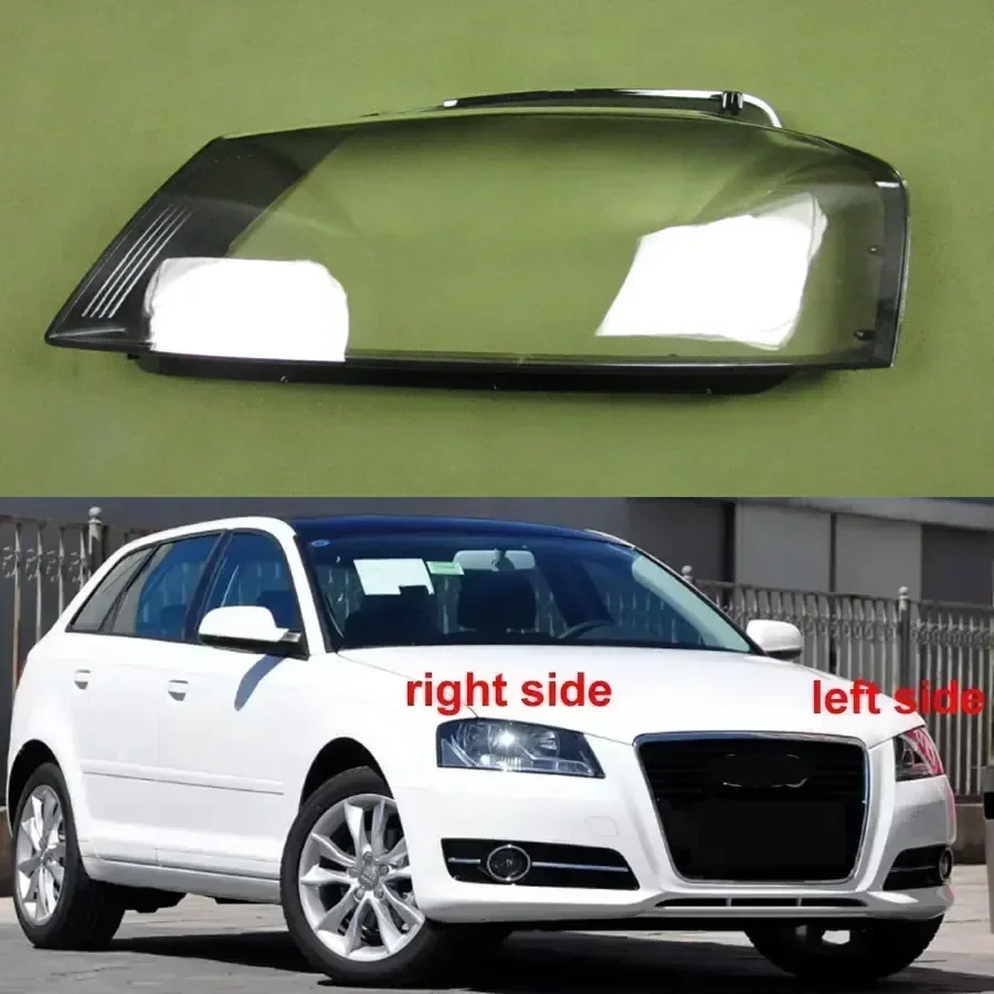 

For Audi A3 2008 2009 2010 2011 2012 Front Headlamps Cover Transparent Lampshade Shell Plexiglass Auto Replacement Parts