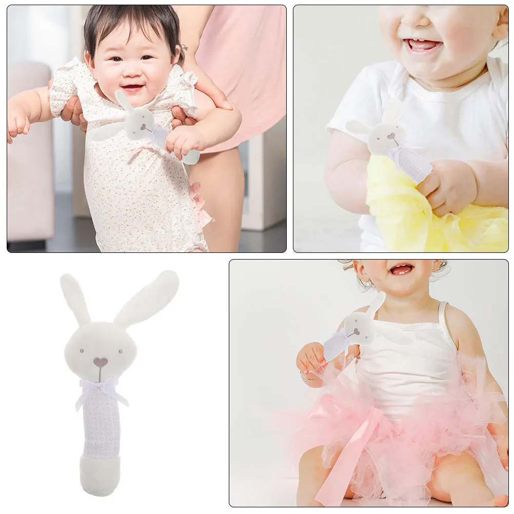 ของเล่นเขย่ามือเด็กทารก 2 ชิ้น รูปสัตว์ สำหรับเด็กแรกเกิด เสียงนุ่มนวล ฝึกทักษะการเคลื่อนไหว การประสานงานระหว่างมือและตา