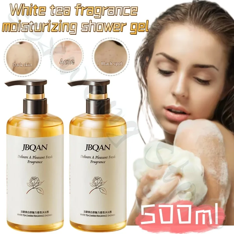 White tea fragrance shower gel has a long-lasting fragrance, deeply cleans grease and dirt, moisturizes and hydrates the skin.