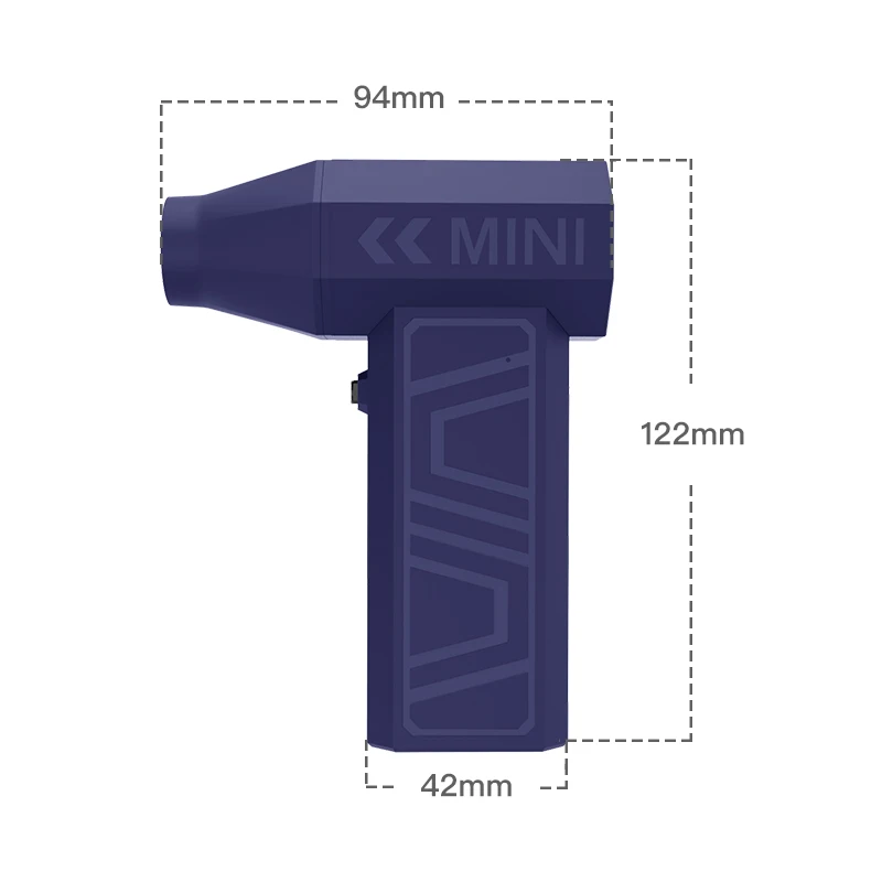 200000 RPM Mini Air Blower Handheld Electric Turbo Jet Fan Brushless Motor Violent Blower Wind Speed 52m/s Industrial Duct Fan