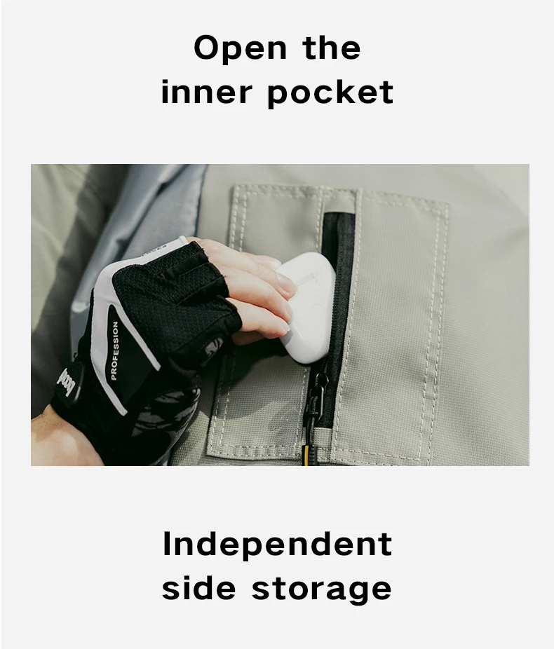 TANGCOOL Umhängetasche für Herren, wasserabweisender Umhängetaschen-Rucksack, große Kapazität, diebstahlsichere Brusttasche für Reisen, Wandern, täglichen Gebrauch – Detail 12