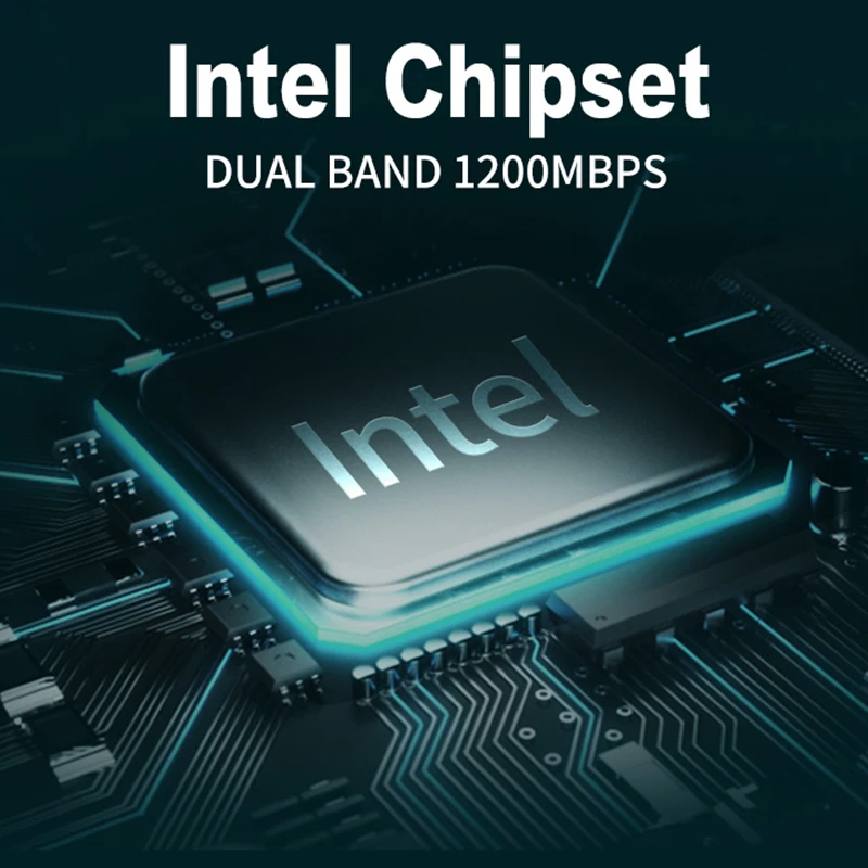 데스크탑 PC용 AC1200 Bluetooth 4.2 PCi Express Wifi 어댑터