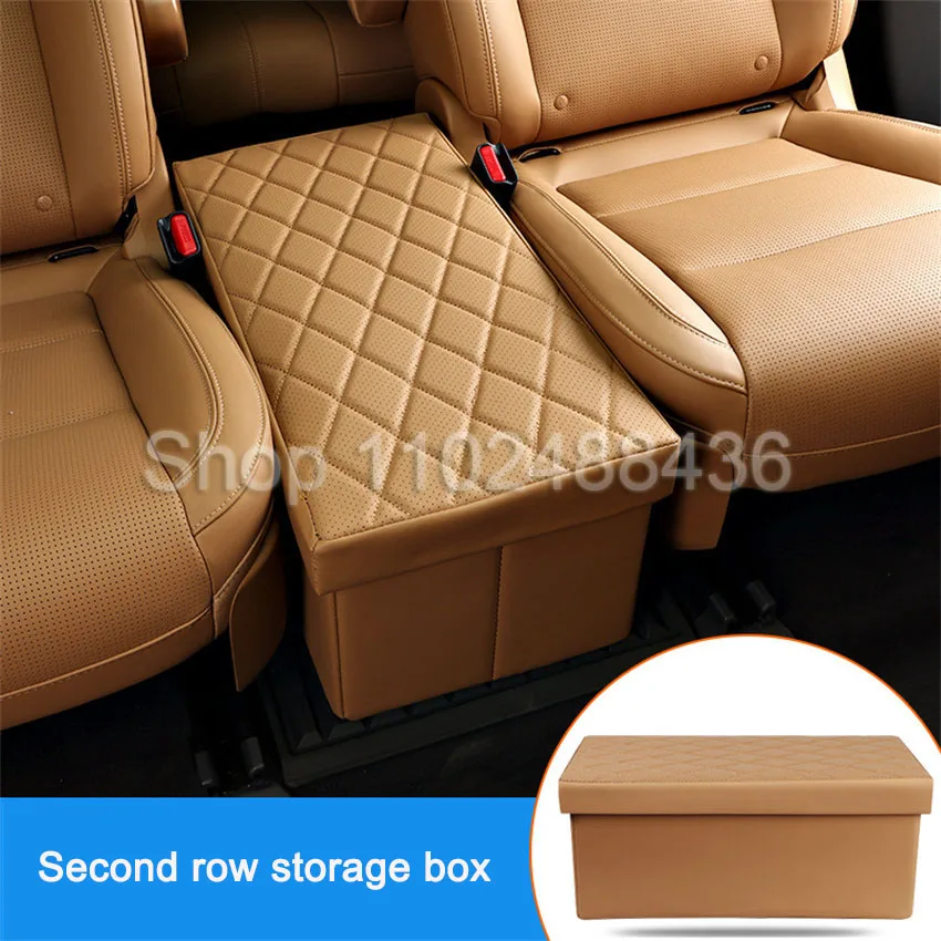 F​oldable High-capacity Seat Middle Storage Box Fit For Leading Ideal LiXiang One Trunk SUV Interior Car Accessories