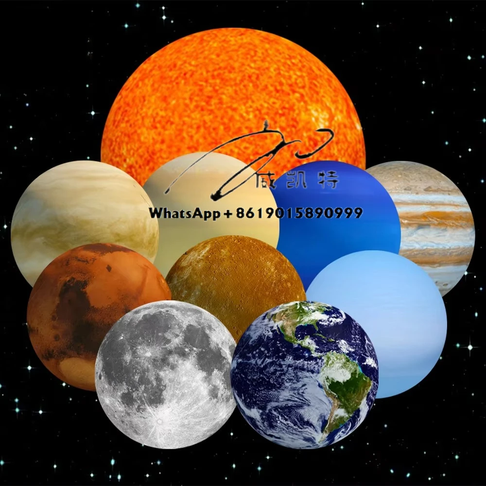 

Inflatable Advertising Planets Globe Earth Moon Mars Sun Jupiter Venus Saturn Uranus Neptune Balloon With LED