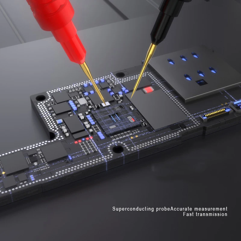 Sondas superconductoras BST-050-JP, multímetro reemplazable, medición precisa, cables de prueba universales Superfinos