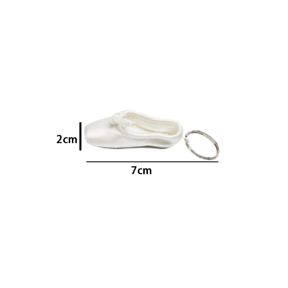 Handmade Mini Satin Pointe Shoes Keyring Ballet Shoe Keychain Ballet Accessories Ballet Charm Chain Bag Pendant Christmas Gift