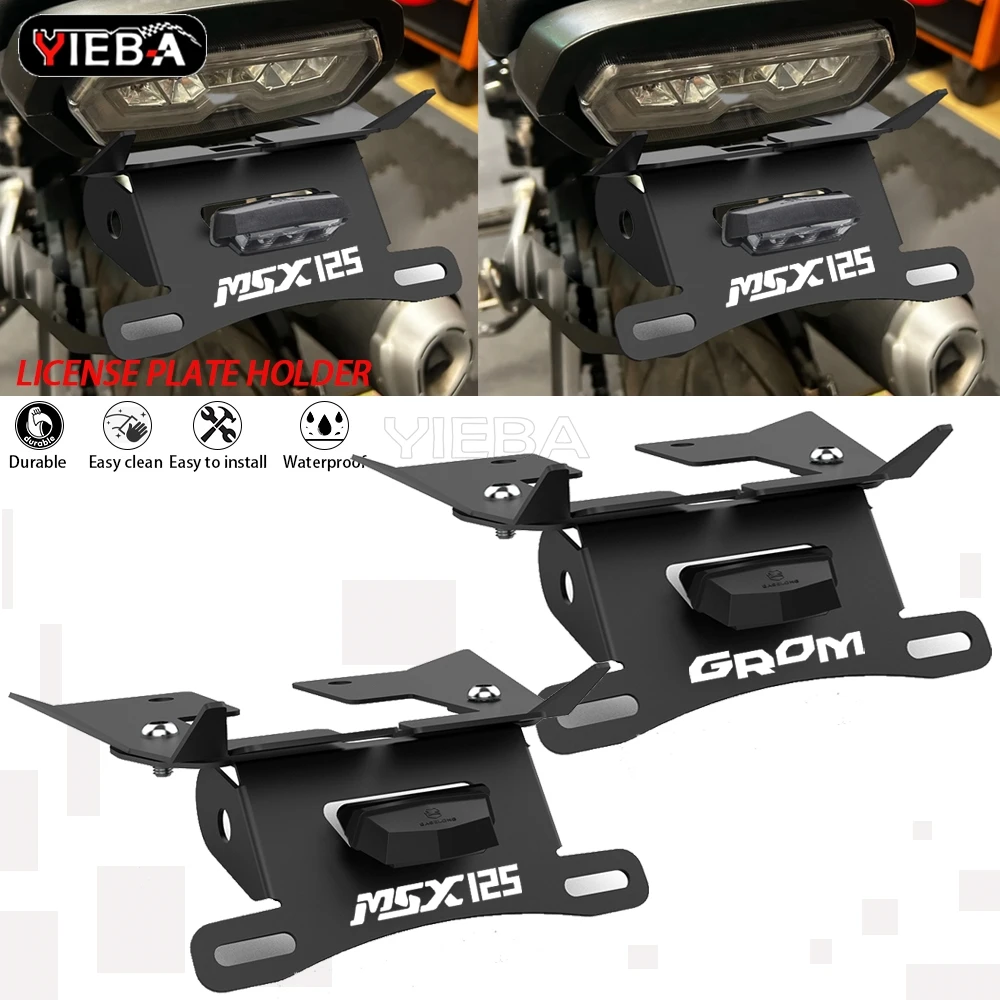 Motorcycle Tail Tidy Fender Eliminator FOR HONDA MSX125 Grom Msx125 SF 2016-2020 2019 2018 msx125 License Plate Holder LED Light