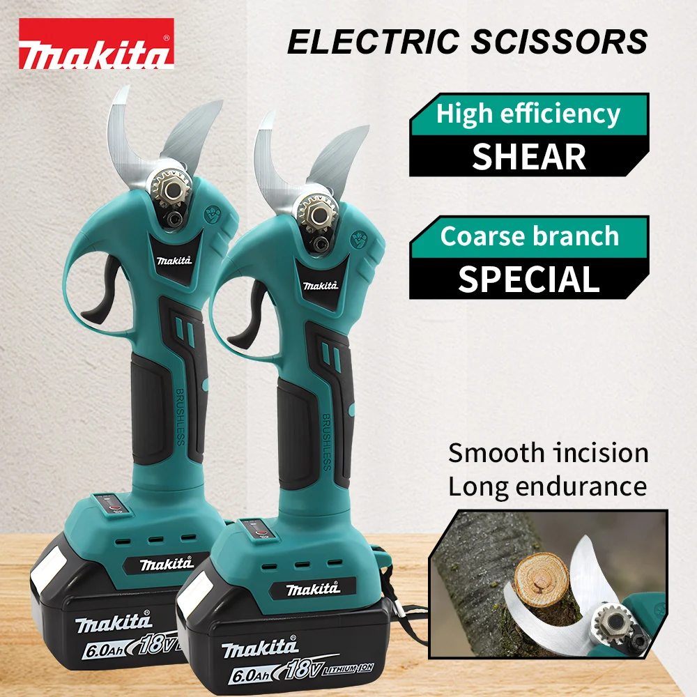 Makita 18V Cordless Electric Scissors For Trimming Branches And Leaves On Garden Fruit Trees, Rechargeable Branch Trimmer image 5
