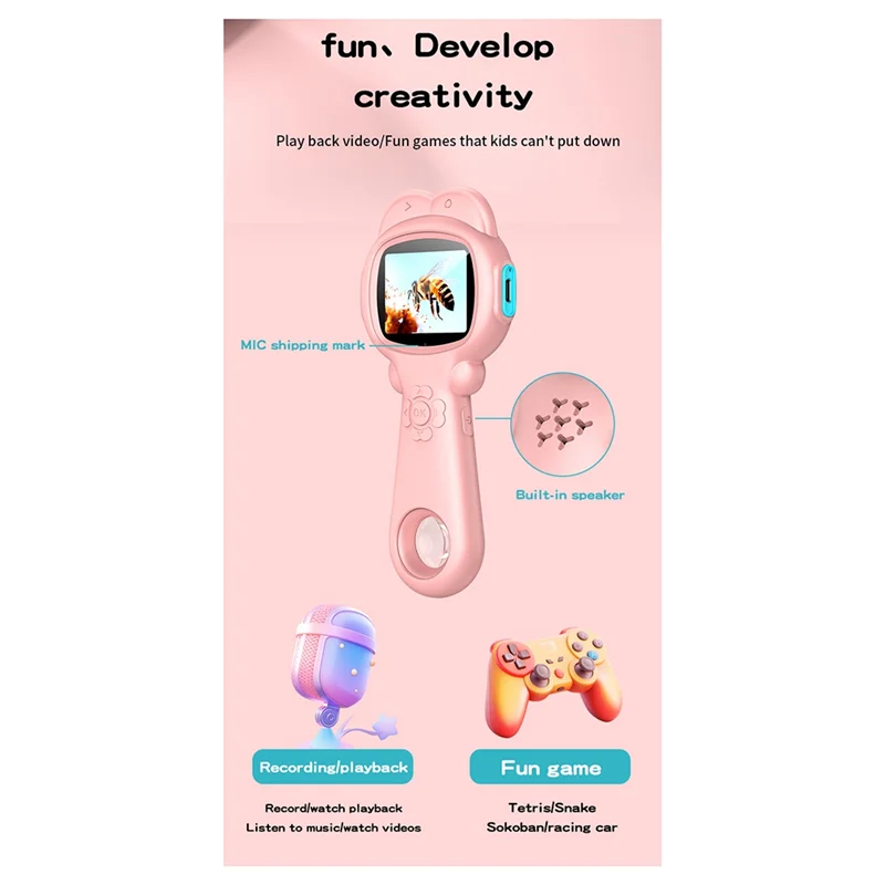 

ABSY Научное увеличительное стекло Детский ручной микроскоп с двойной камерой для переключения между ближним и дальним фокусом для фотосъемки