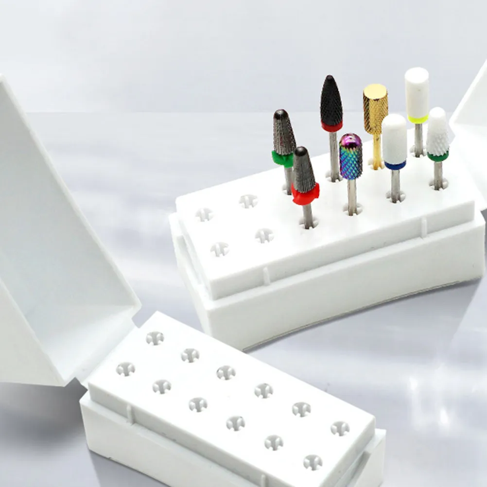 

Набор из 2 органайзеров для насадок для маникюрного аппарата, портативный футляр для хранения насадок для шлифовки ногтей, держатель для маникюрных принадлежностей, коробка для хранения полировочных насадок