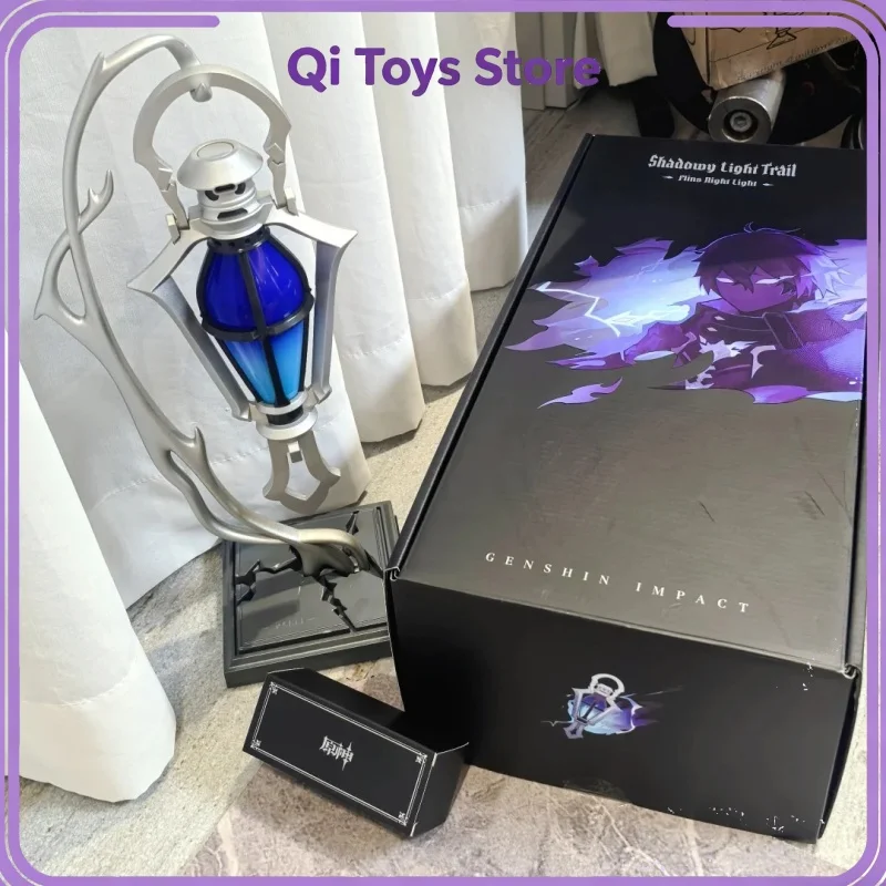 

In Stock Genshin Impact Flins Night Light Themed Phantom Lamp Trace Led Lantern Desktop Bedroom Decor Game Peripheral Toy Gift