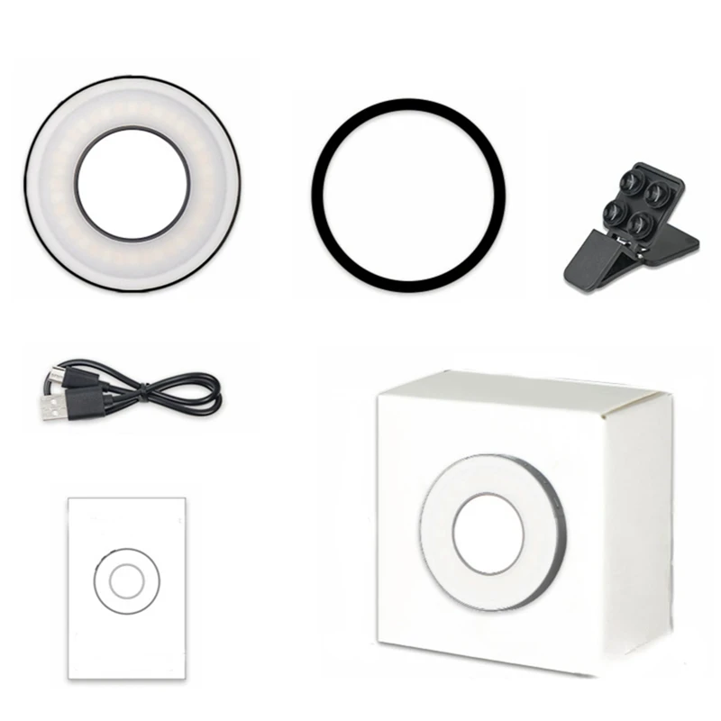 Mini Luz de relleno para teléfono móvil, transmisión en vivo, belleza, Video, fotografía, Luz suave, luz LED