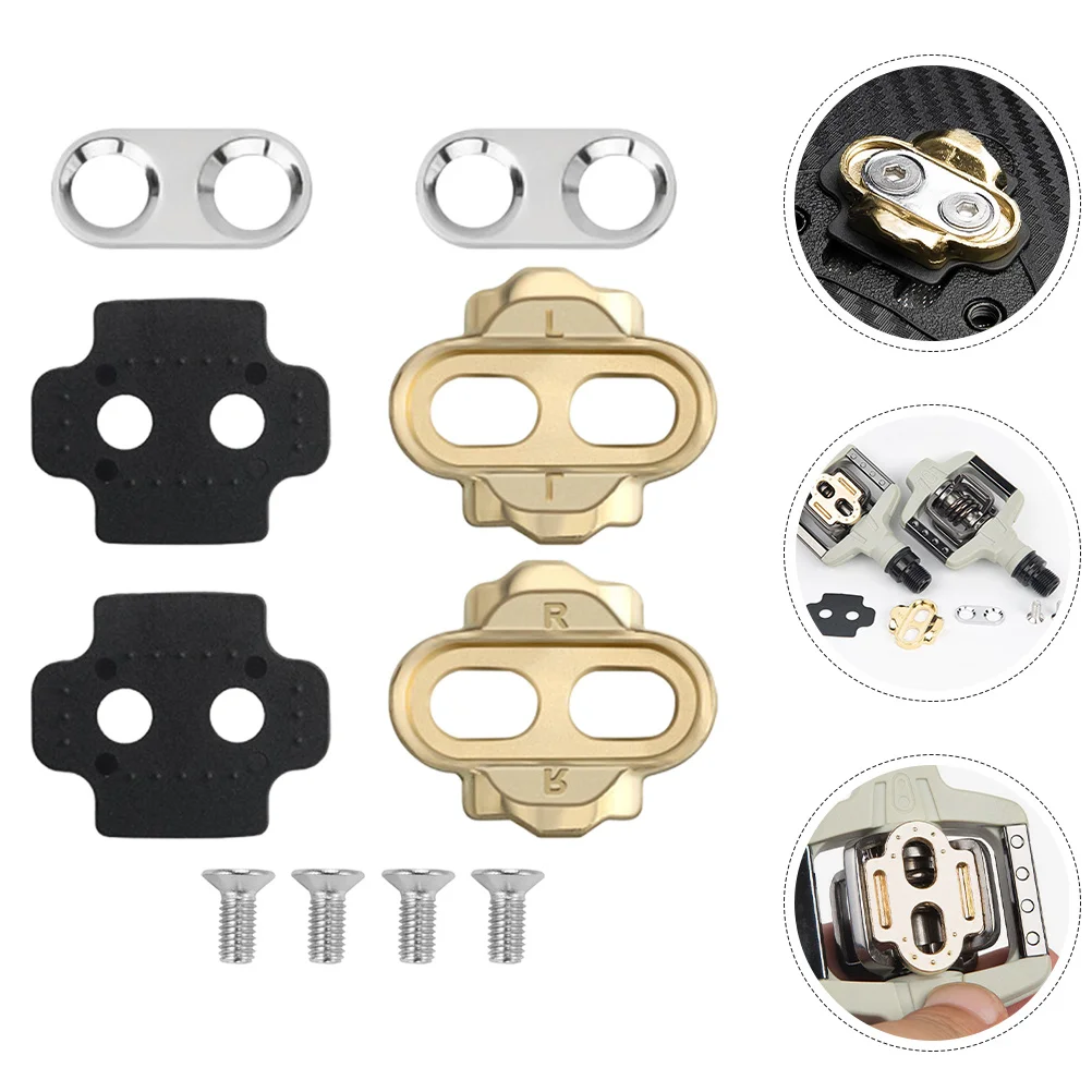 

1Set Bike Pedal Cleat Sturdy Mountain Bike Cleat Replacement Large Foot Tread Anti Skid Cycling Accessories Cycling Accessories