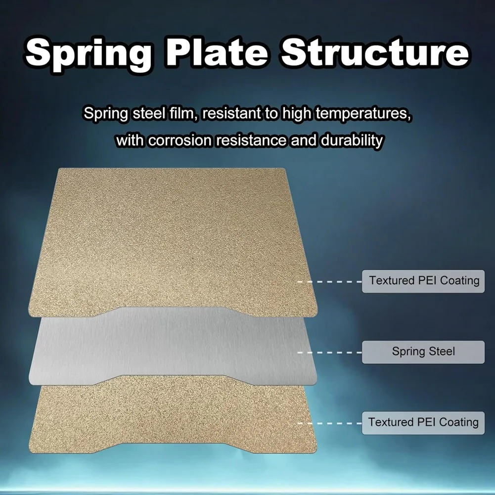 618 Mega Sale PEI Build Plate for Creality Hi Combo,Double Sided Textured PEI Flexible Spring Steel Platform Heated Printing Bed