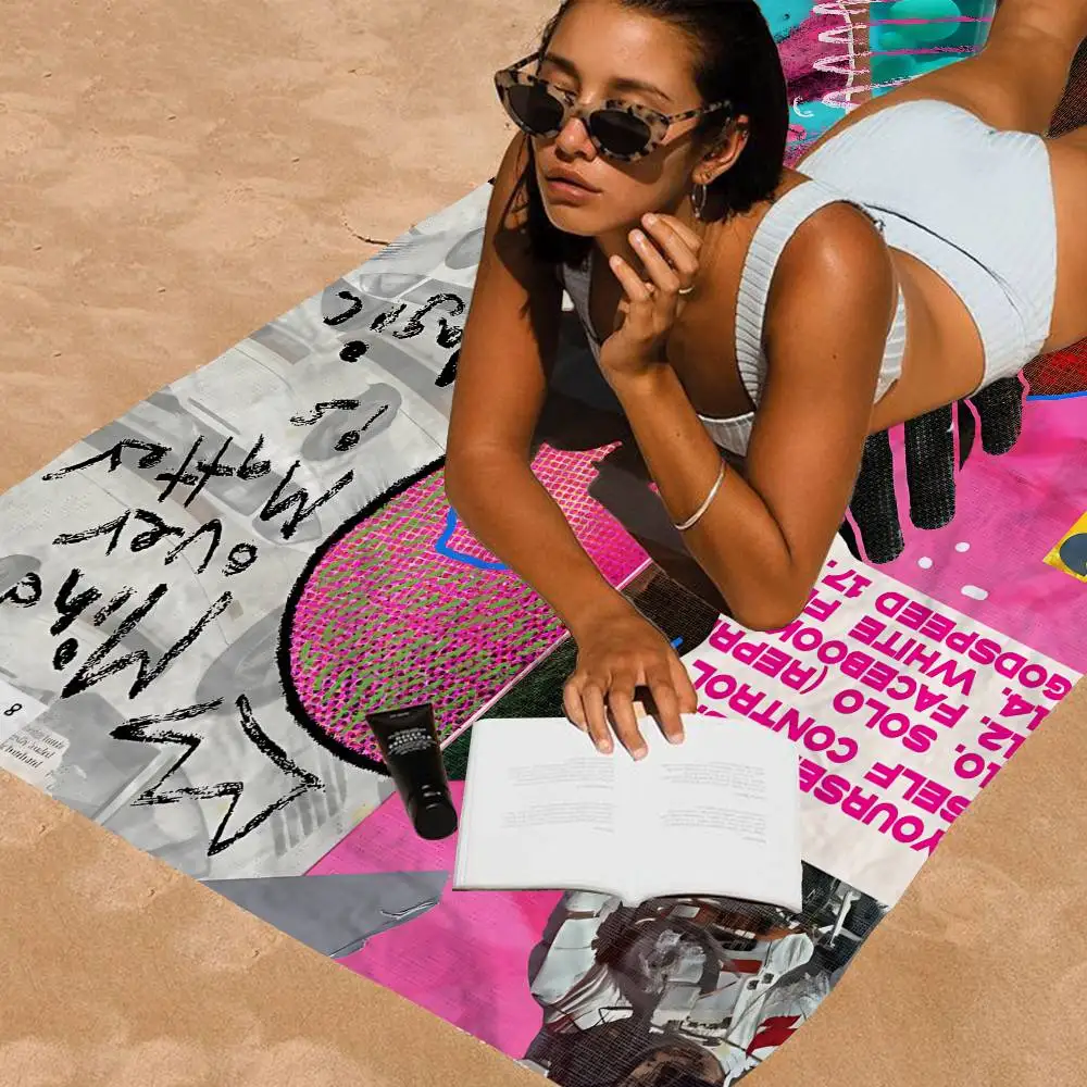 A-Frank Ocean Blond Microfiber Printed Beach Towel Mountain Climbing Yoga Beach Swimming Running Absorbent Soft Towel