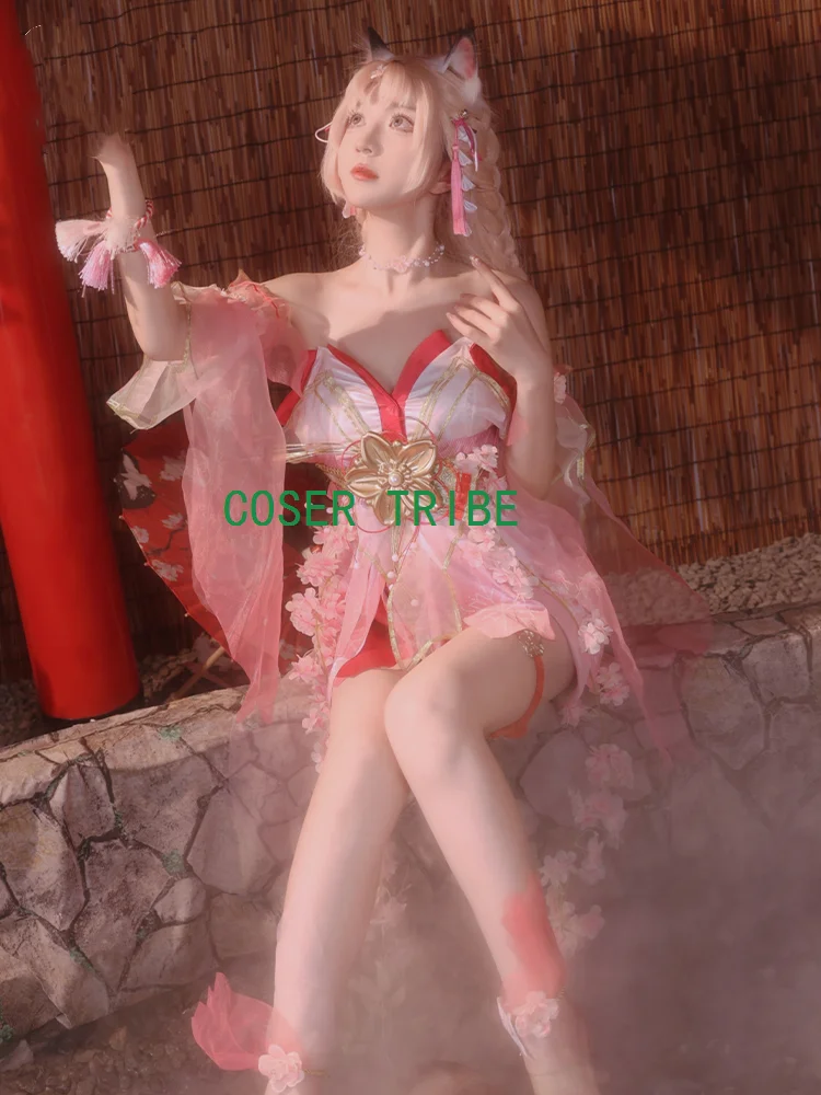 COSER TRIBE Naraka Bladepoint Hutao Women Cosplay Costume Cos Game Anime Party Uniform Hallowen Play Role Clothes Clothing