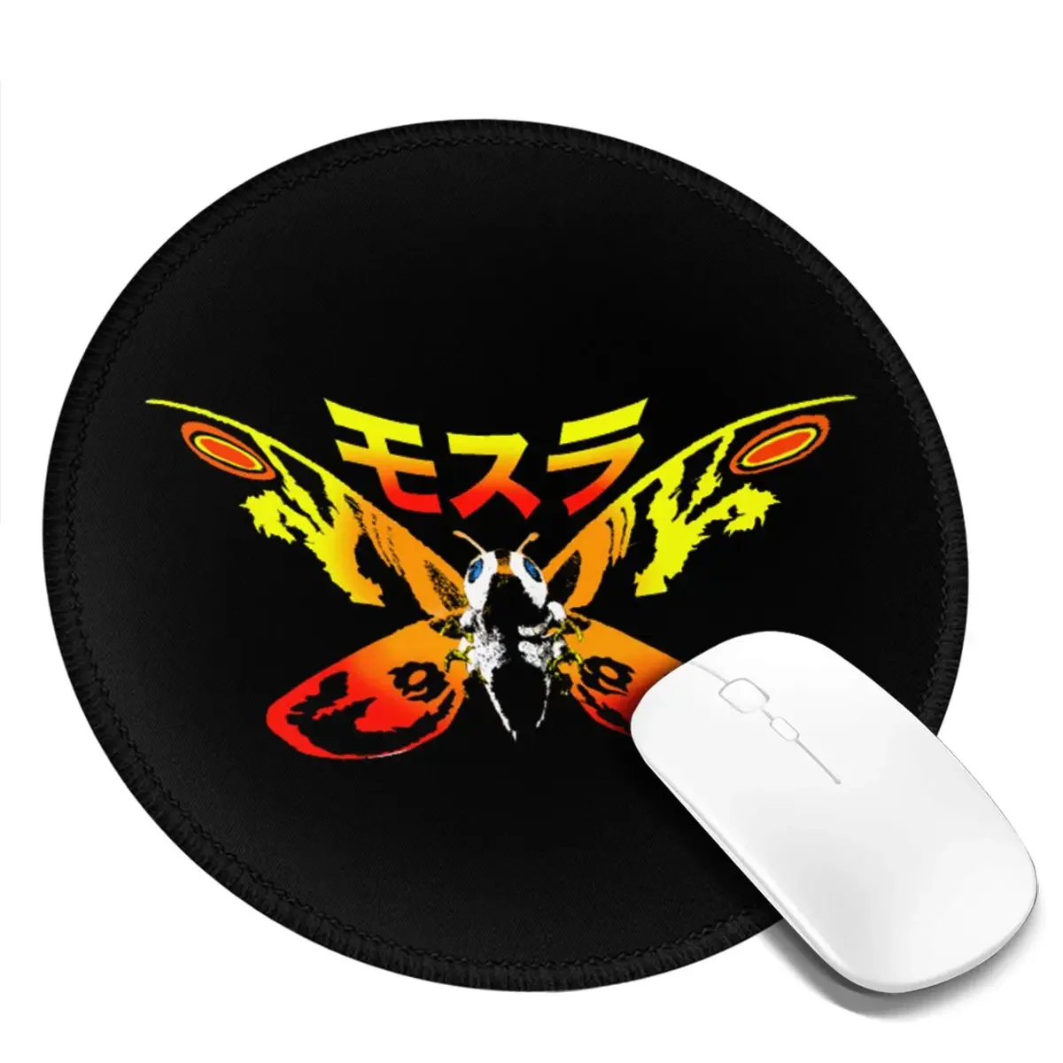Mosura Mothra Exclusive Round Mouse Pad Computer Keyboard Mouse Mat Gaming Laptop Desk Mat Office Table Mats