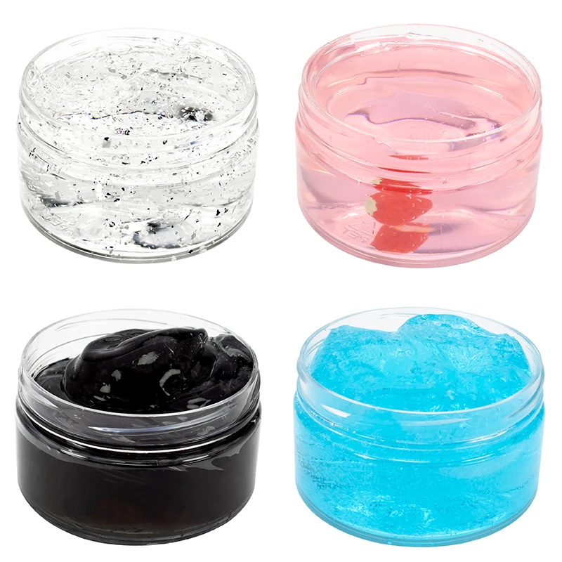 120ml Magic Crystal Slime Toy Crunchy Slime Kit Glimmer Jelly Clear Slime Foam Putty Plasticine Cloud Slime Stress Relief Clay