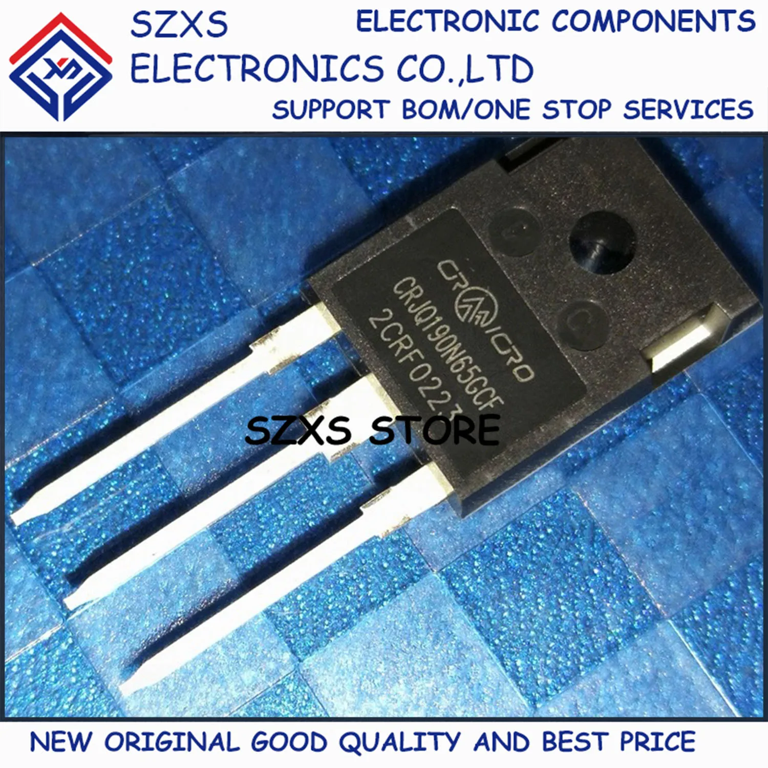 

New Original 10Pcs CRJQ190N65GCF TO-247 650V 23A MOSFET Field Effect Transistor In Stock Electronic Components Good Quality