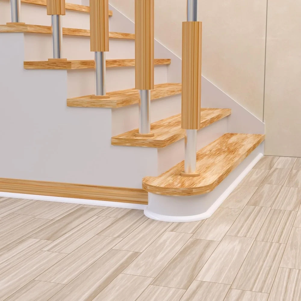 1 قطعة 39.37inX0.5in مرنة ربع جولة صب ذاتية اللصق تقليم ، مقاومة قشر وعصا صب المطبخ بلاط الحمام حافة #6