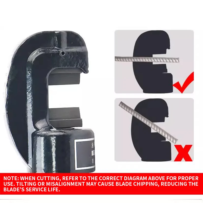 Portable Rebar Shear Manual Hydraulic Cutter Efficient Steel Bar Cutting For Construction Sites