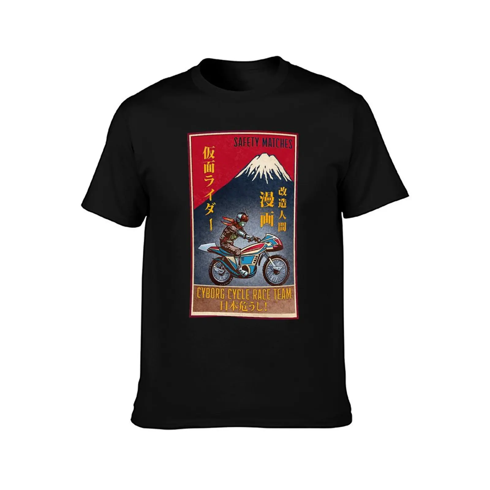 Kamen Rider T-Shirt Summer Casual Cotton Tee Oversized Streetwear Tops Vintage Graphic Print Loose Fit Short Sleeve