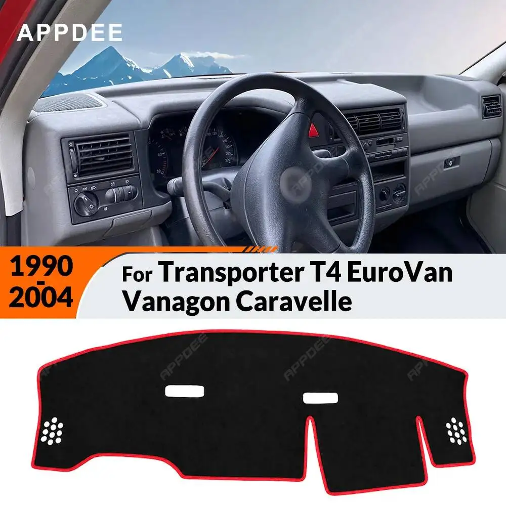 Car Dashboard Cover For Volkswagen VW Transporter T4 EuroVan Vanagon Caravelle 1990-2004 Dash Mat Anti-UV Interior Accessories
