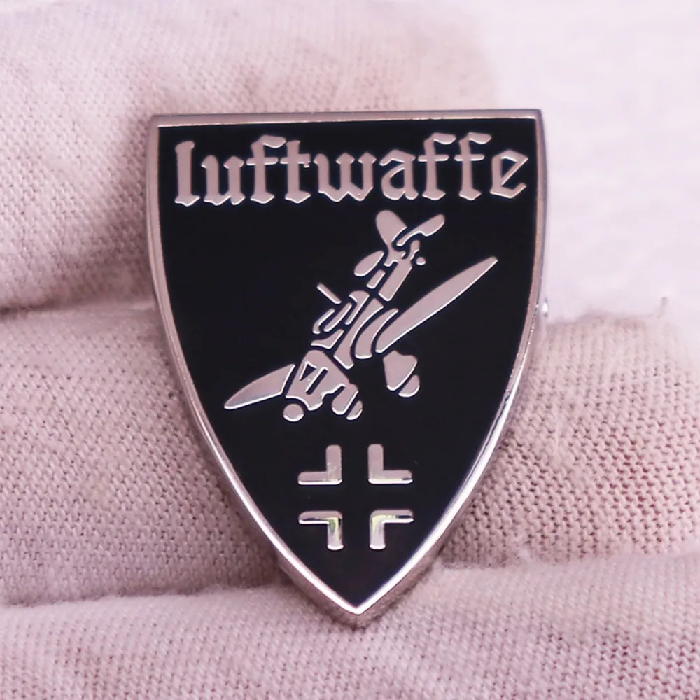 1 قطعة دبوس سلاح الجو الألماني Luftwaffe طائرة بروش شارة متقاطعة مجوهرات ألمانيا هدية وطنية #3
