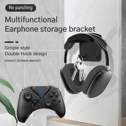 Headset Hooks Wall Under The Table No Punch Headset Rack Storage Rack Gamepad Bracket Headset Hangers