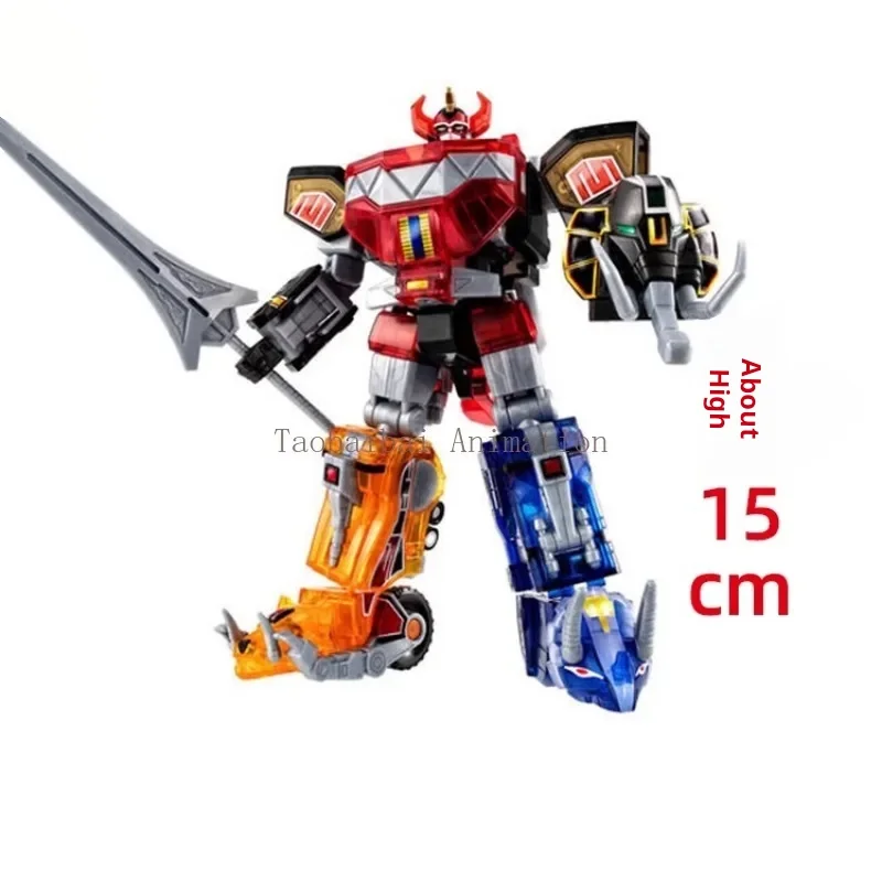 

Bandai Original Super Sentai Shokuku SMP Dino Sentai Megazord Evolutionary Combination Lottery Version Model Movable