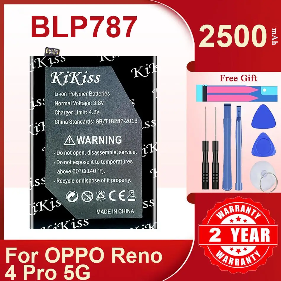 

Kikiss 2500Mah BLP787 Battery For OPPO Reno 4 Pro 5G