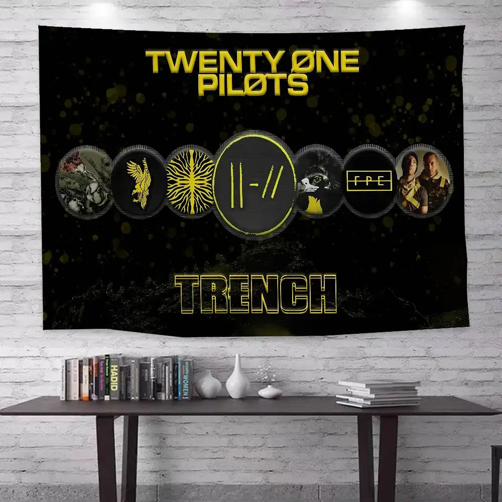 Band T-Twenty O-One P-Pilots Arazzo colorato da appendere alla parete Hippie economico da appendere alla parete Arazzi bohémien Mandala da appendere