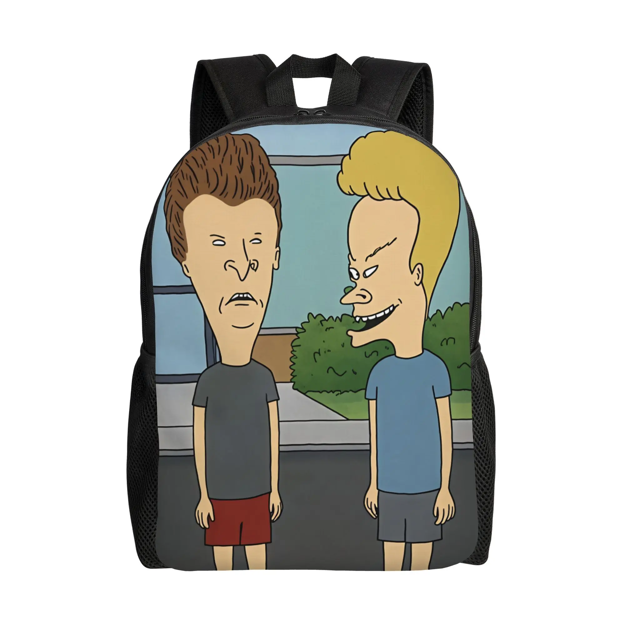 Beavis And Butt Head Street Side Character Backpack Outdoor Style Backpacks Unisex High Quality Lightweight School Bags Rucksack