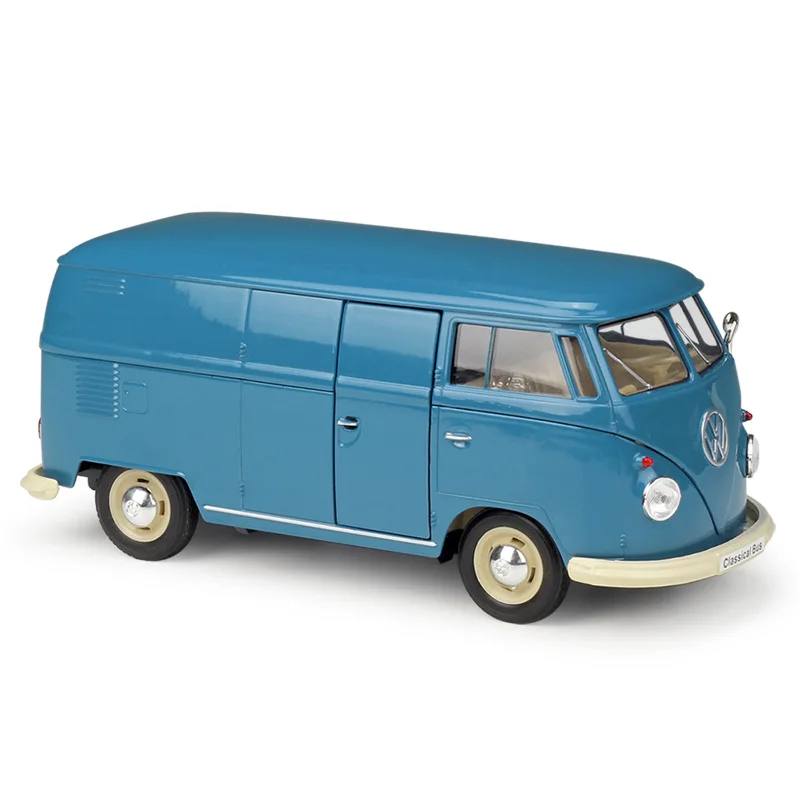 WELLY 1:24 1963 VW T1 Bus Simulation Alloy 1972 T2 Car Model