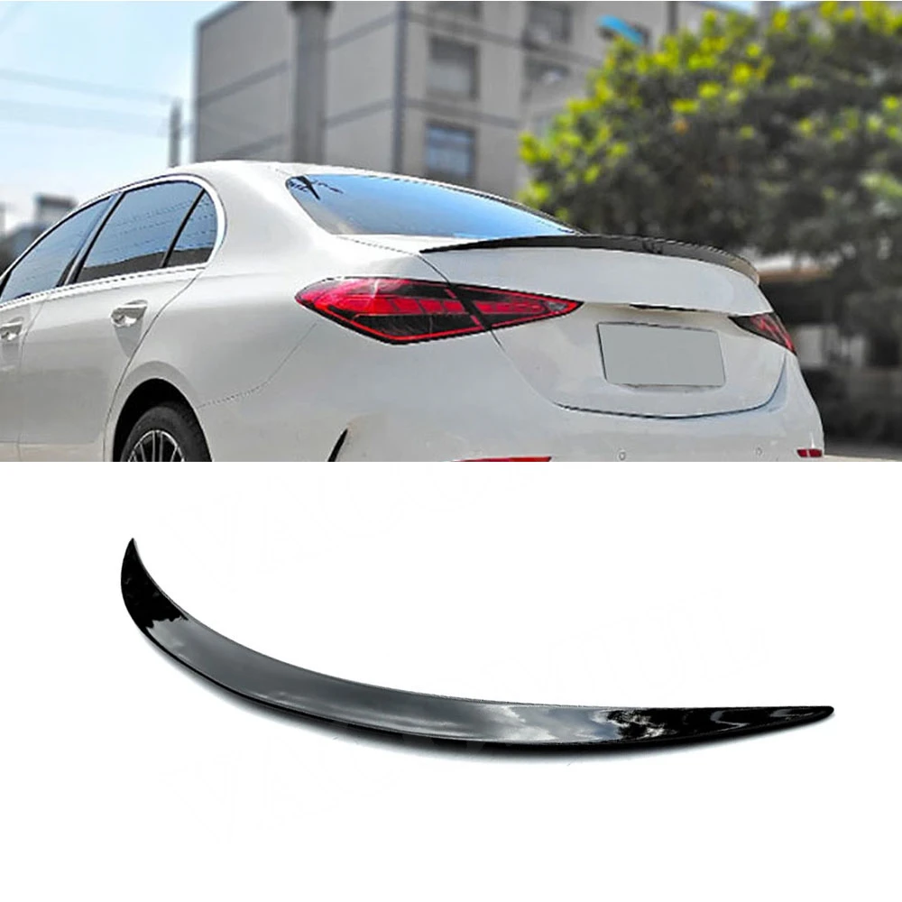 

VACOMUL For Mercedes Benz C Class W206 2022 ABS Carbon Look Rear Roof Spoiler Lip Wings Car Top Covers Rear Diffuser Car Styling