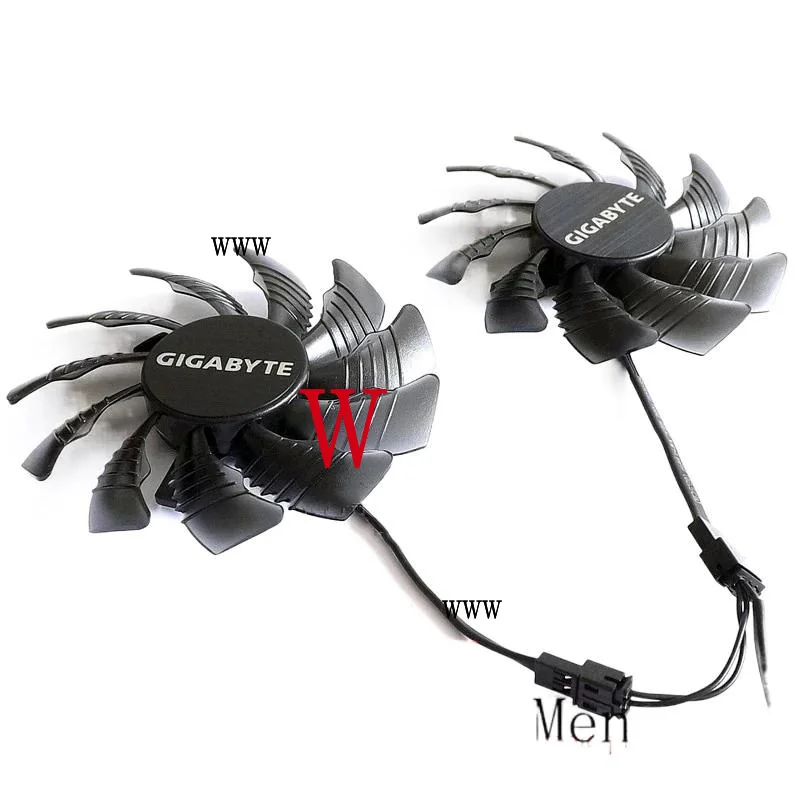 00. Новый охлаждающий вентилятор для ноутбука Gigabyte GTX750TI 950 960 970 WINDFORCE 2X вентилятор для видеокарты EVERFLOW T 128010 СМ диаметр 77мм (8010