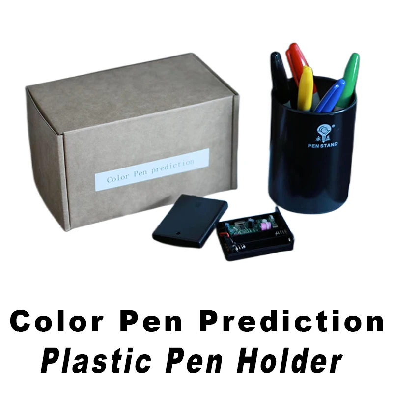 Color Pen Prediction - Plastic Pen Holder Magic Tricks Professional Magicians Stage Gimmick Illusions,Accessory Mentalism