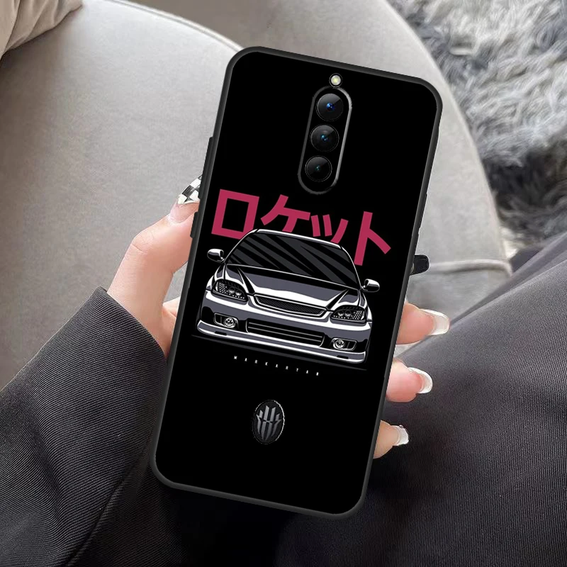 Samochód sportowy JDM Drift etui na ZTE Nubia czerwona magia 8 Pro Plus 6S 7S 6 7 Pro 6R 5G 5S powrót obudowa