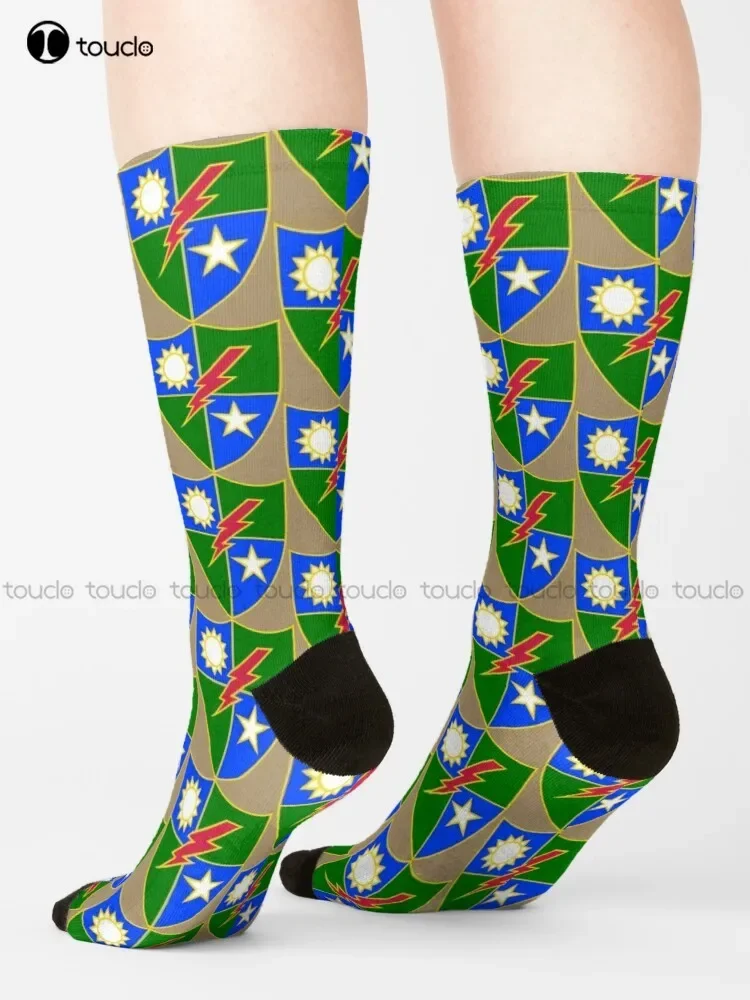 75Th Ranger Regiment - Us Army Socks Youth Black Soccer Socks Personalized Custom Unisex Adult Teen Youth Socks New Popular Art view 3
