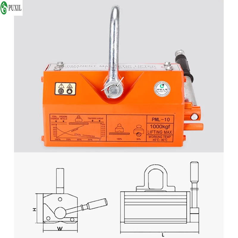 Permanent magnet Lifter 600KG 1t 400T powerful magnetic Lifter Permanent magnet powerful chuck Magnet permanent magnet lifter