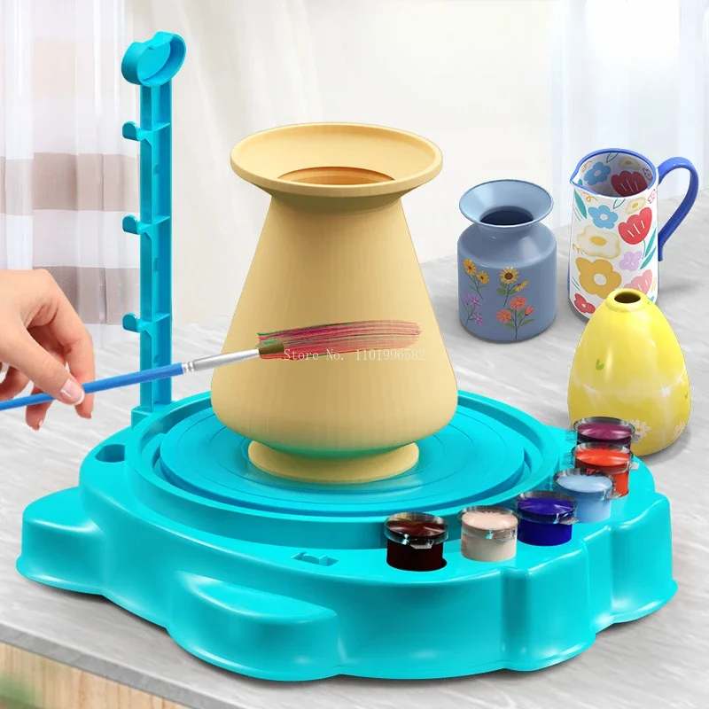 Children's Pottery Machine Handmade Without Firing Polymer Clay Tool Diy Student Clay Sculpture Set Educational Toy Electric