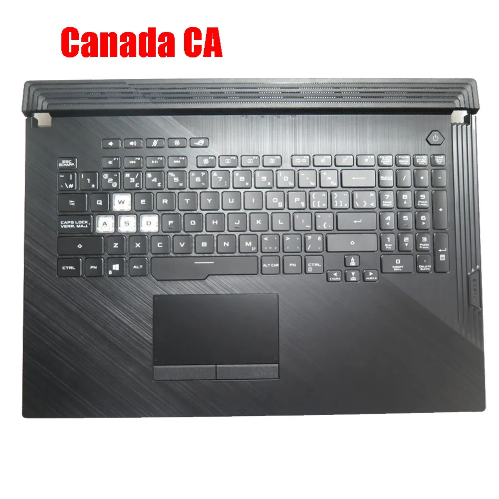 Laptop PalmRest&keyboard For ASUS ROG Strix G G731GT Black Top Case Black Backlit Canada CA/Nordic NE Keyboard