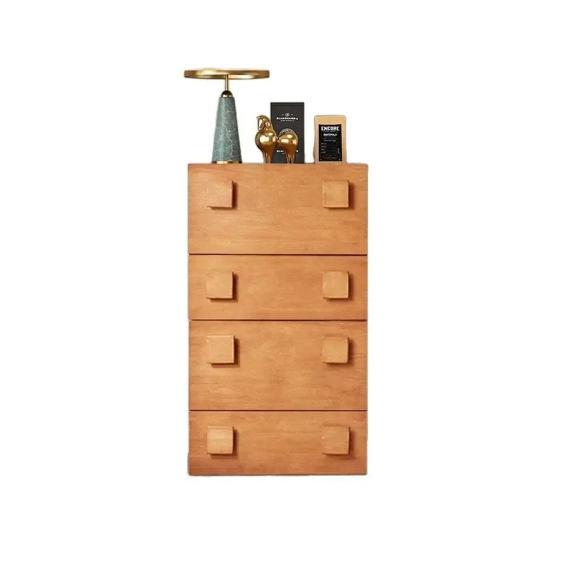 Nordic style movable restaurant module group cabinet retro style medium and ancient style small apartment side cabinet