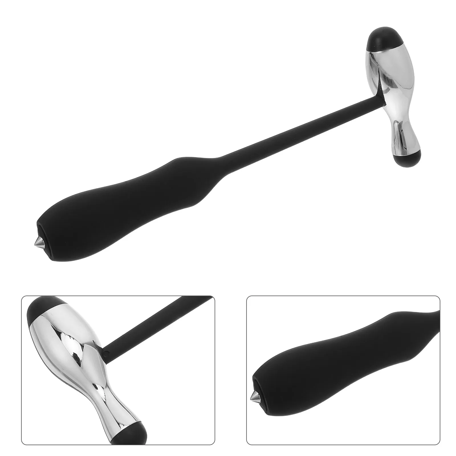 

2Pcs Medical Reflex Hammer Round Head Ergonomic Handle Portable Diagnostic Percussion Hospital Neuro Exam Testing